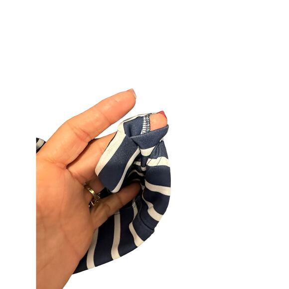 Vineyard Vines Performance Deep Bay Stripe Long Sleeve Half Zip Shirt Size S - Picture 9 of 13